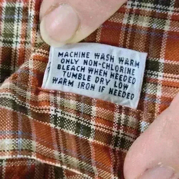 RALPH LAUREN mens orange/brown medium dress shirt, excellent condition - Picture 8 of 10